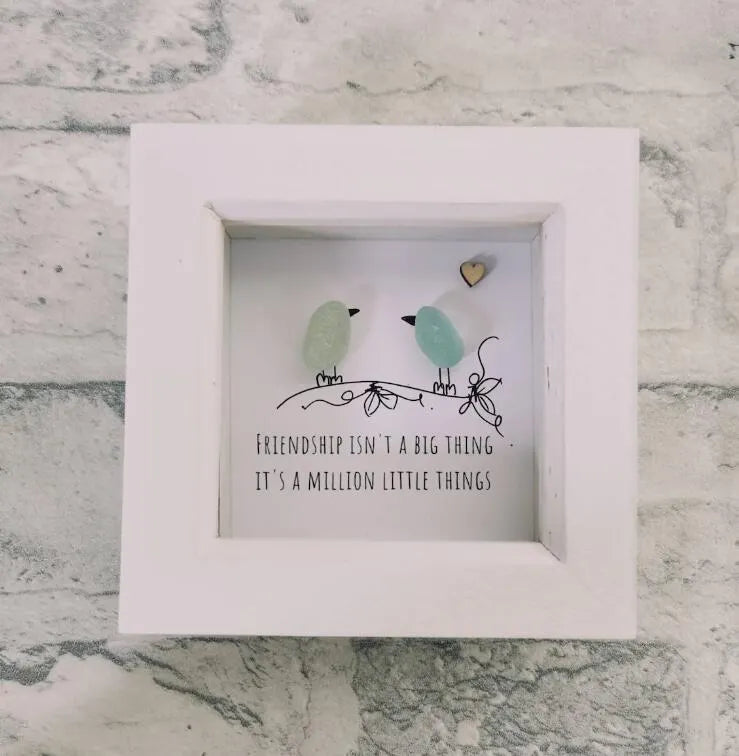 ❤️Friend Gift, seaglass art, best Friend Gift, seaglass