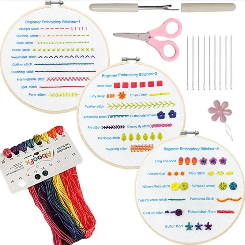 💕Beginner Friendly- Embroidery Stitches Practice Kit