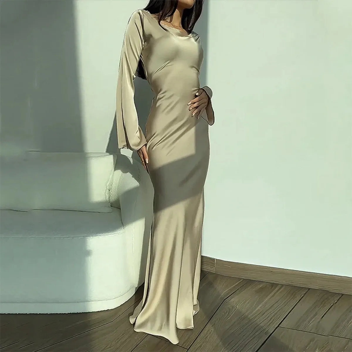 Comfy Long Sleeve Glam Dress💃