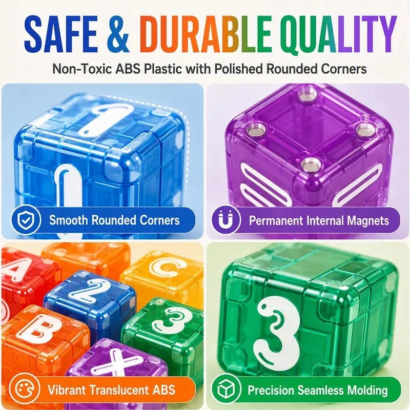 📢📢49% OFF !! ⏰Magnetic Alphabet Number Cubes for Children(📦Buy 2 Free Shipping)