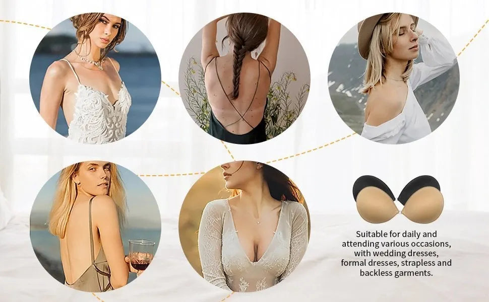 Adhesive invisible gathering bras - 🔥BUY 2 GET FREE SHIPPING🔥(Choice of 87% of customers)