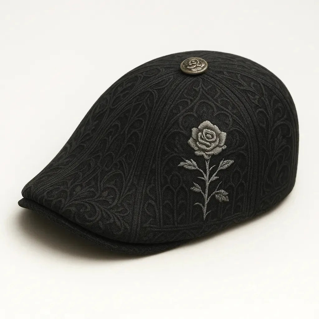 Skull & Thorn Flat Cap