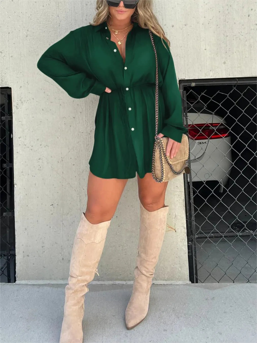 Women's Solid Color Long Sleeve Shirt Suit✨Buy 2 Free Shipping