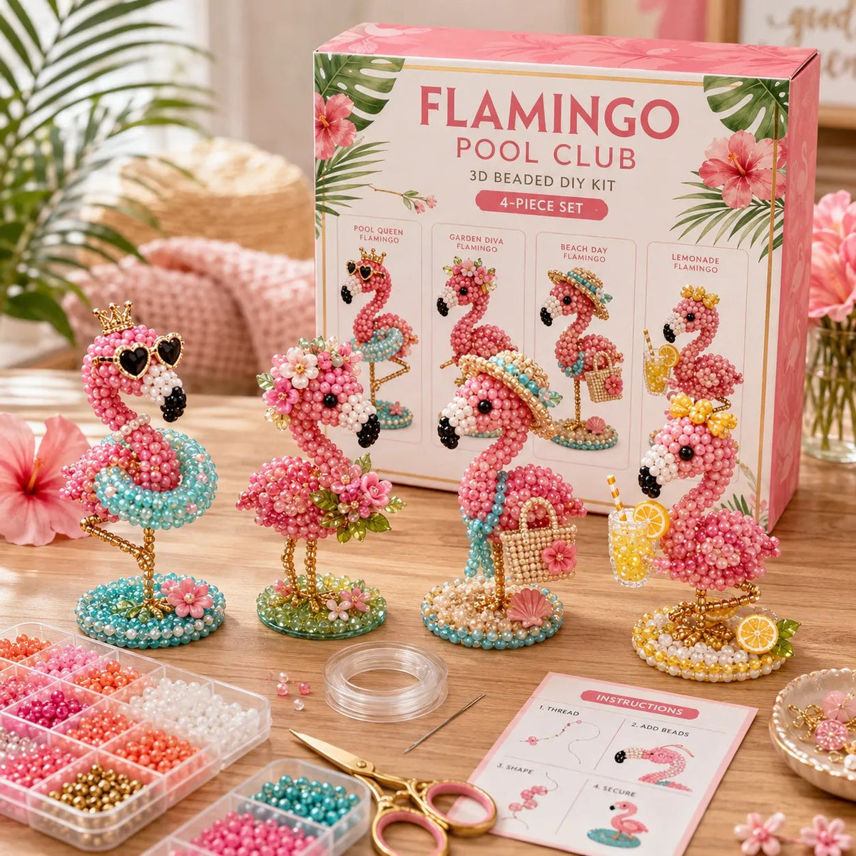 🎉✨ Creative Beaded Mini World 3D DIY Kit Collection