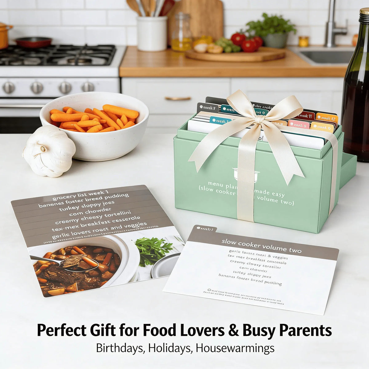 🔥HOT SALE🔥🍽️ Meal Planning Kit with 103 Photo Recipe Cards(Without a gift or present.)