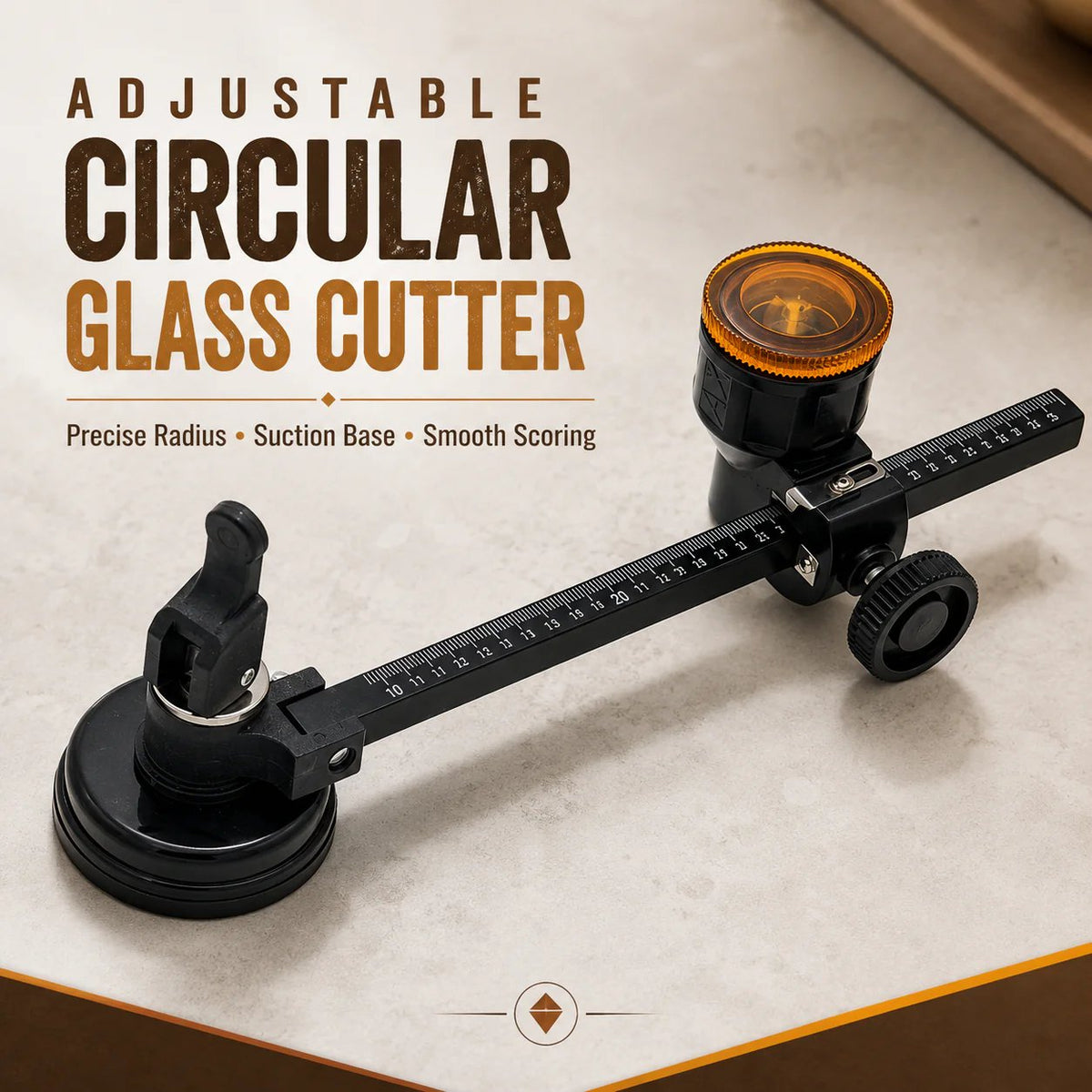 🔥 HOT SALE 🔥🔥Glass Circle Cutter Tool for Tiles and Ceramics with Adjustable Features, Cutting 300MM