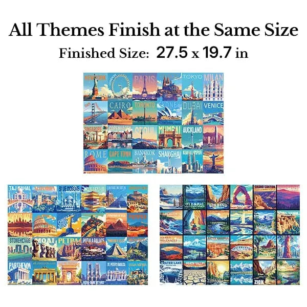 🎉🧩 24-Day Jigsaw Puzzle Advent Calendar – 1000 Pieces, 24 Mini Packs