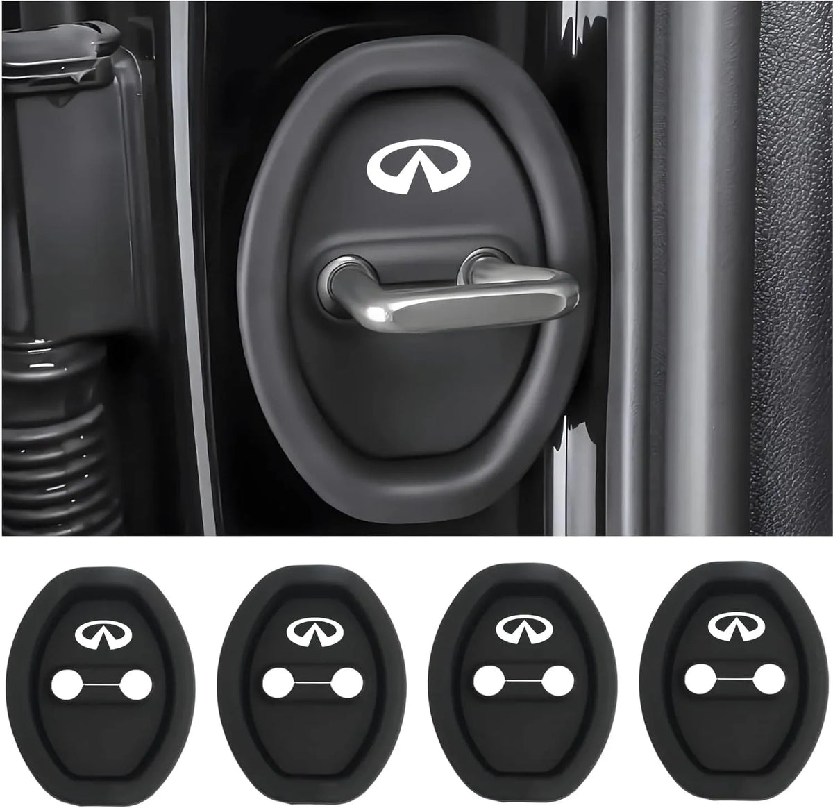 Eptchn Universal Silicone Car Door Covers Protector (4 PACK)