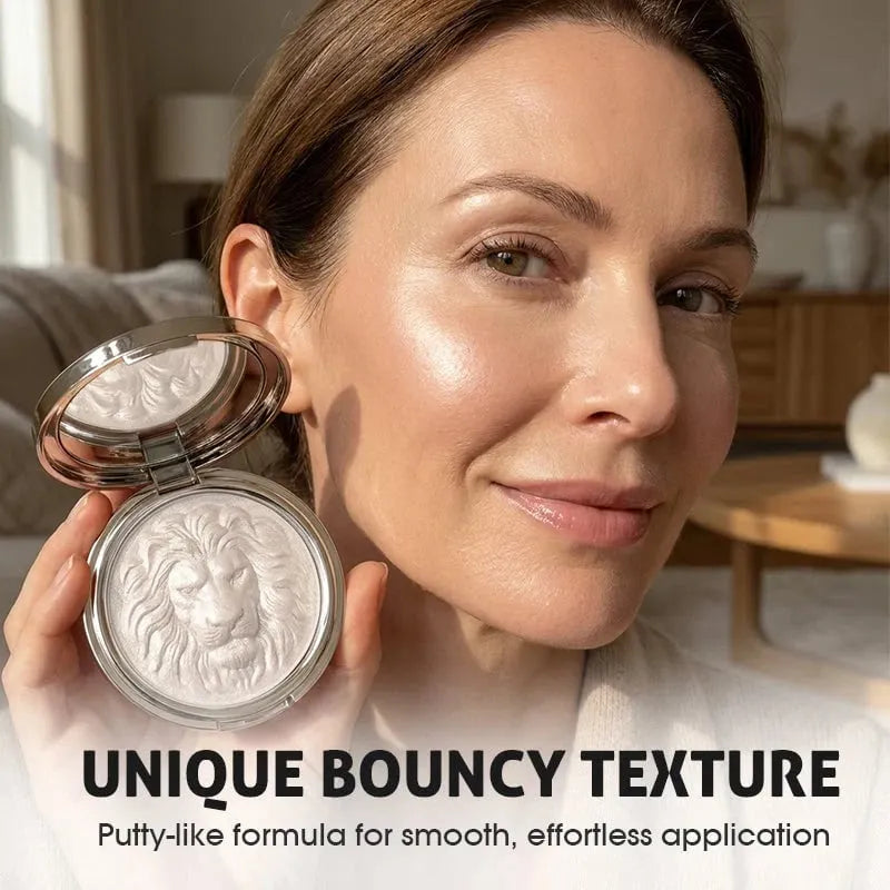 🔥 HOT SALE 🔥Lion Embossed Shimmer Highlighter Palette