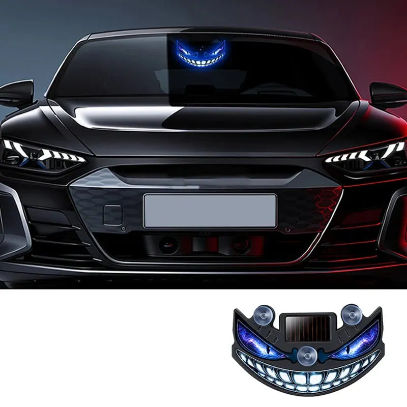 🎉 Solar Devil Eye LED Car Warning Light