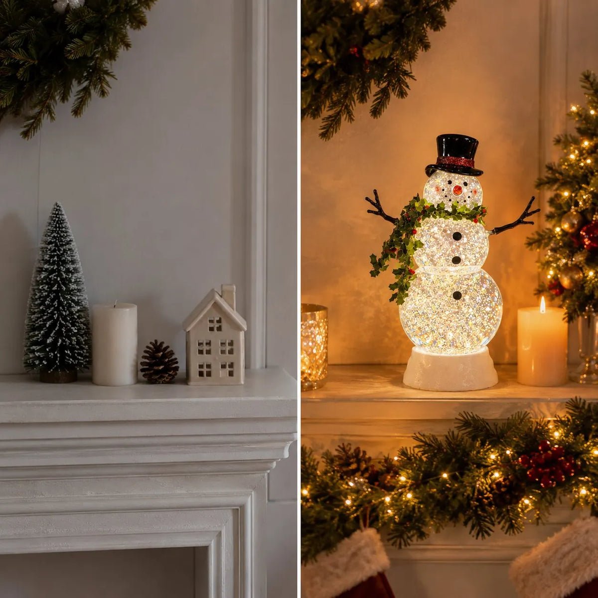 🔥HOT SALE🔥LED Snowman Water Lantern⛄ – Cozy Christmas Glow Decoration ✨