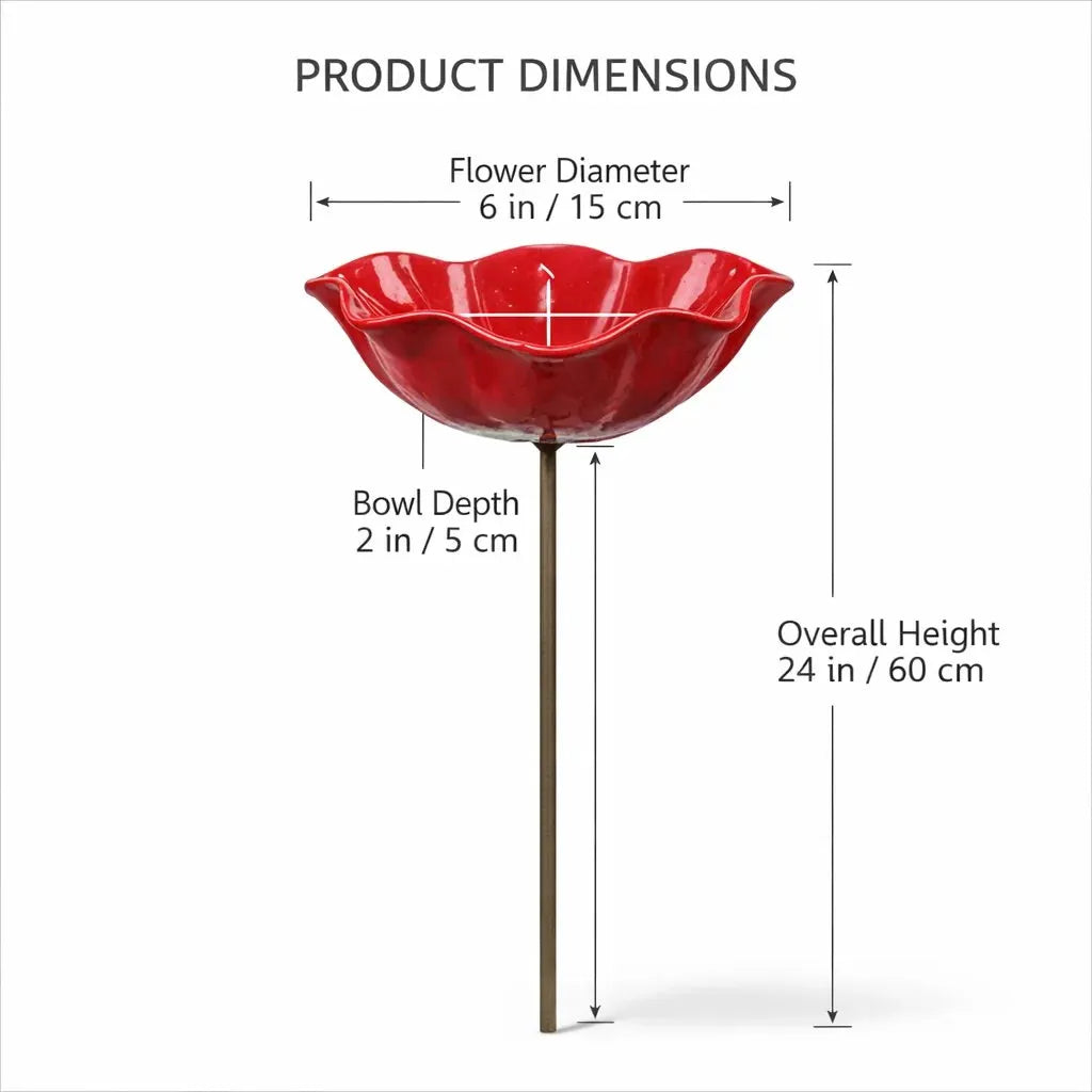 🔥HOT SALE🔥💖🎁Handmade Metal Flower Garden Stake🐦