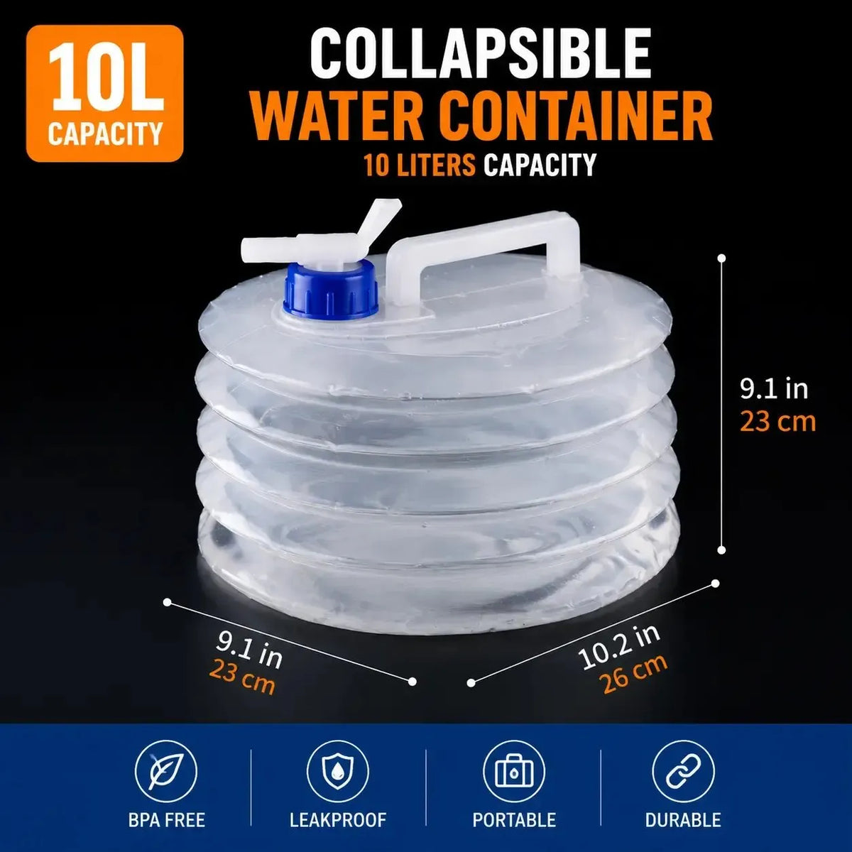 📢📢50% OFF !! ⏰Collapsible Water Container with Spigot