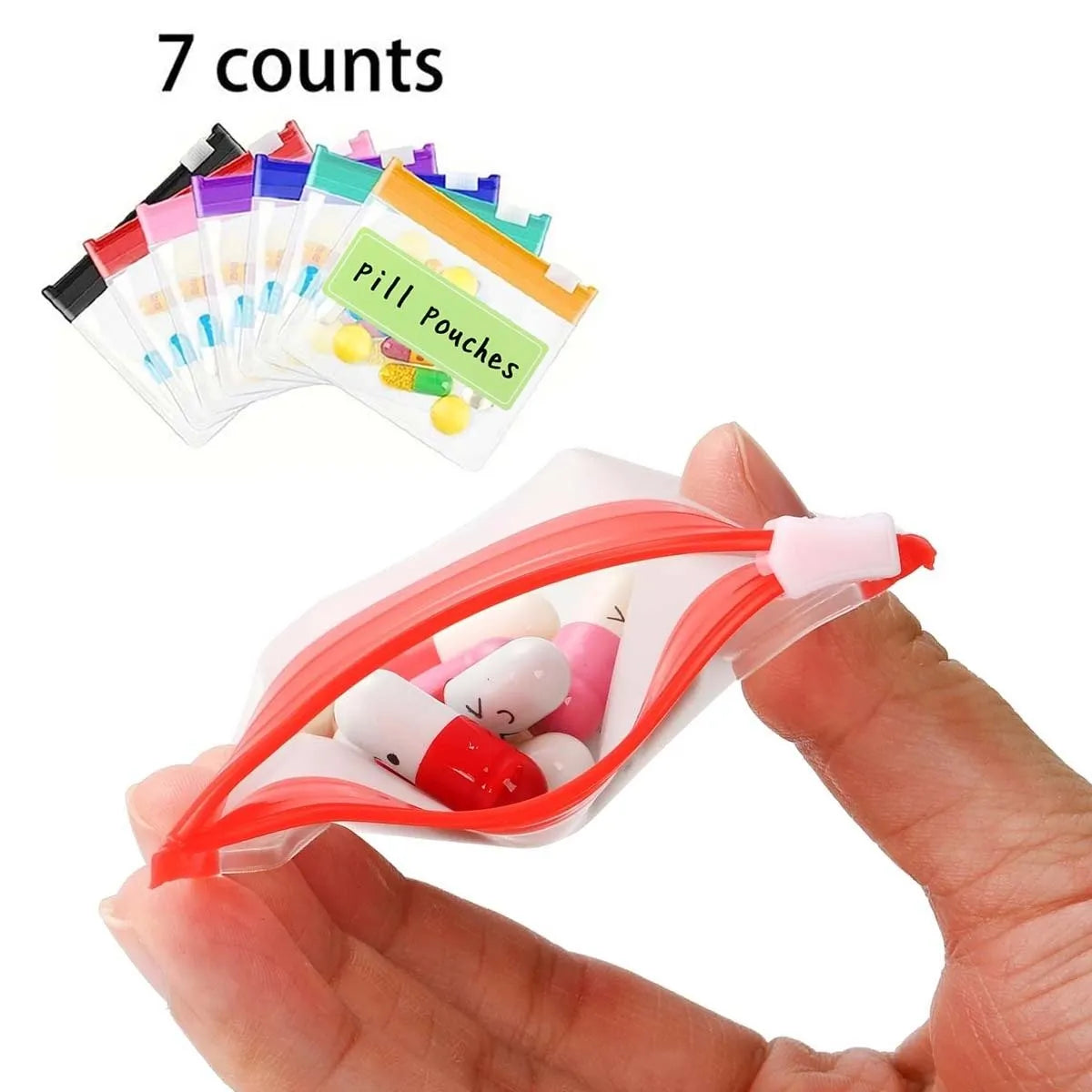 🔥Last Day 49% OFF -💊✨ Stay Organized Anywhere with Clear Zipper Pill Storage Bags