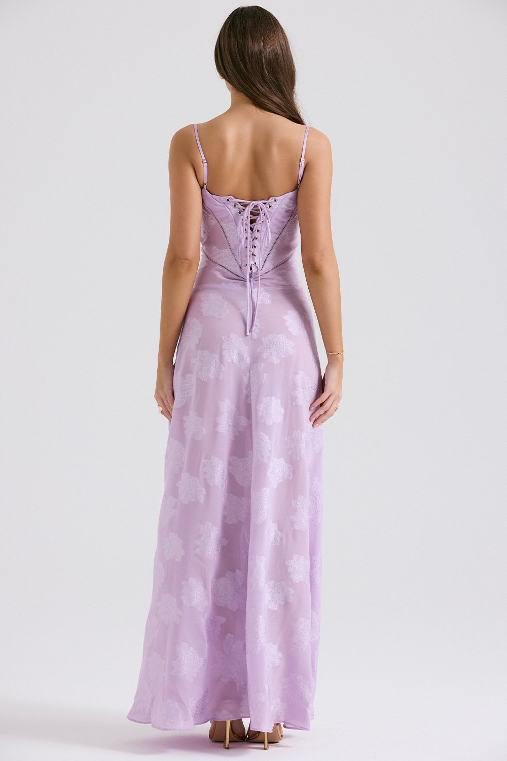Sexy sleeveless lace camisole backless dress