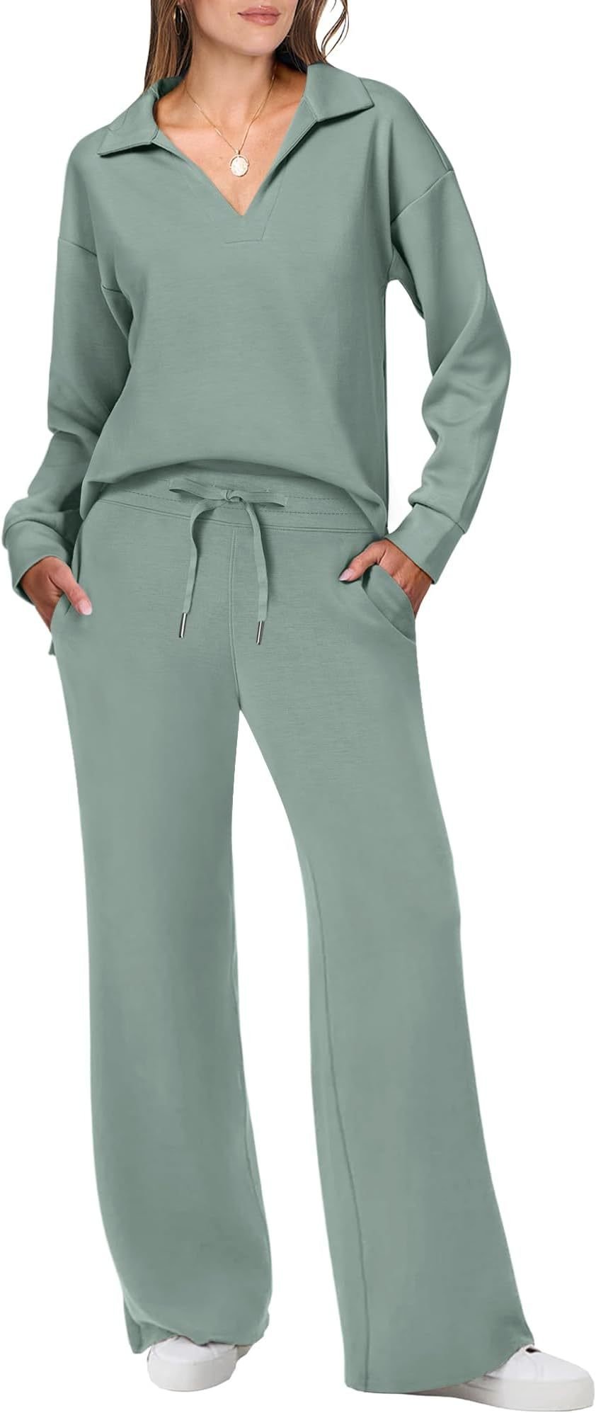 Women's 2 Piece Sets Outfits Casual Long Sleeve Sweatsuits Sets (Buy 2 Sets Free Shipping)