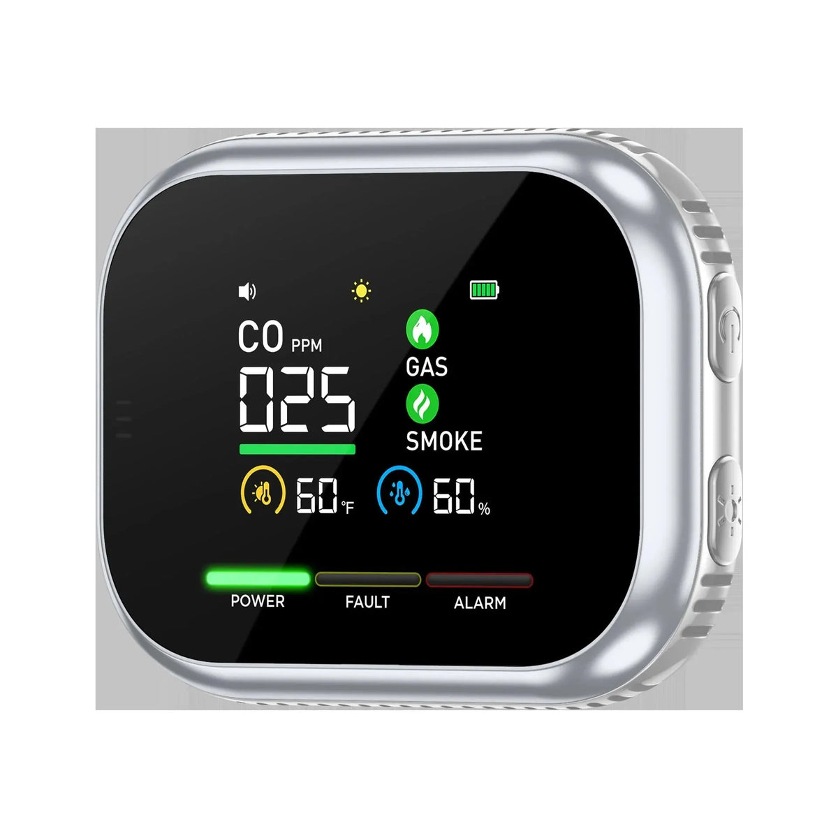 🎉🛡️ Multi-Function Home Safety Detector – CO, Gas, Smoke, Temperature & Humidity Monitor