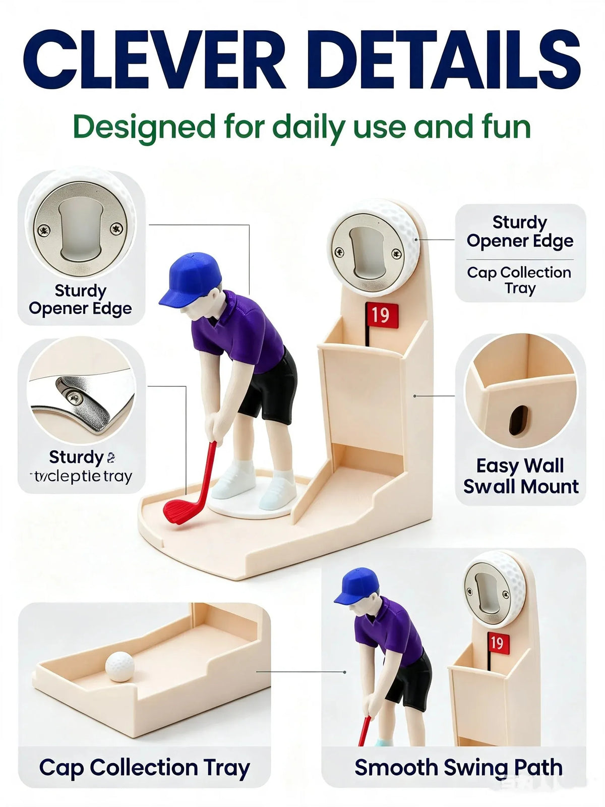 🔥 HOT SALE 🔥Novelty Golf Bottle Opener