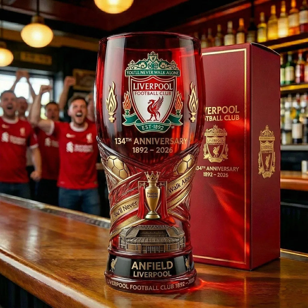 Liverpool 134th Anniversary 1892-2026 Beer Glass🍺