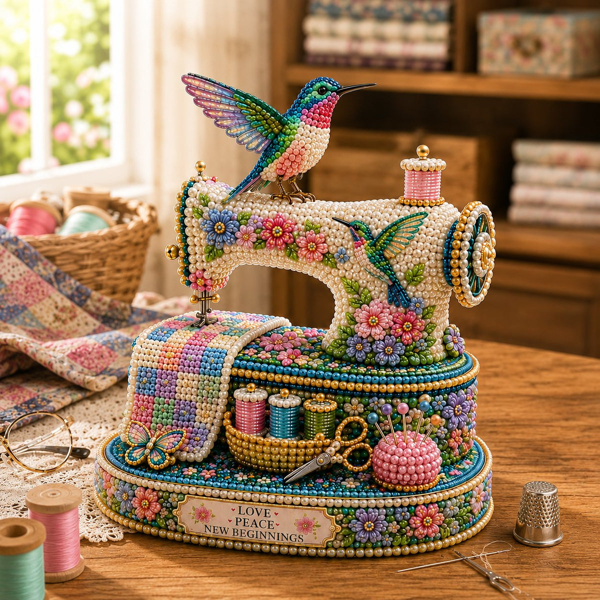 🎉🌸Spring Hummingbird Sewing Machine 💗 3D Spring Limited Keepsake Edition