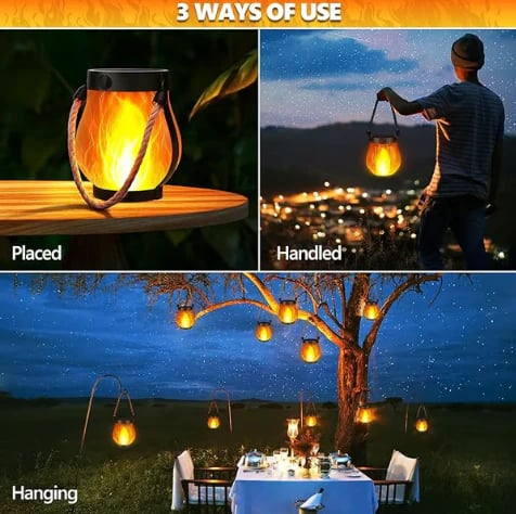 🔥🔥Dancing flame Solar Lantern Outdoor Lights
