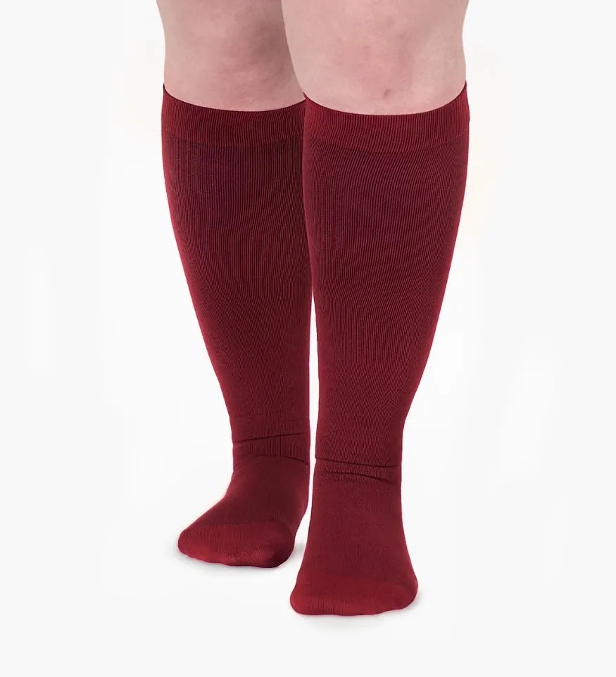 Widened Compression Stockings For Pain Relief