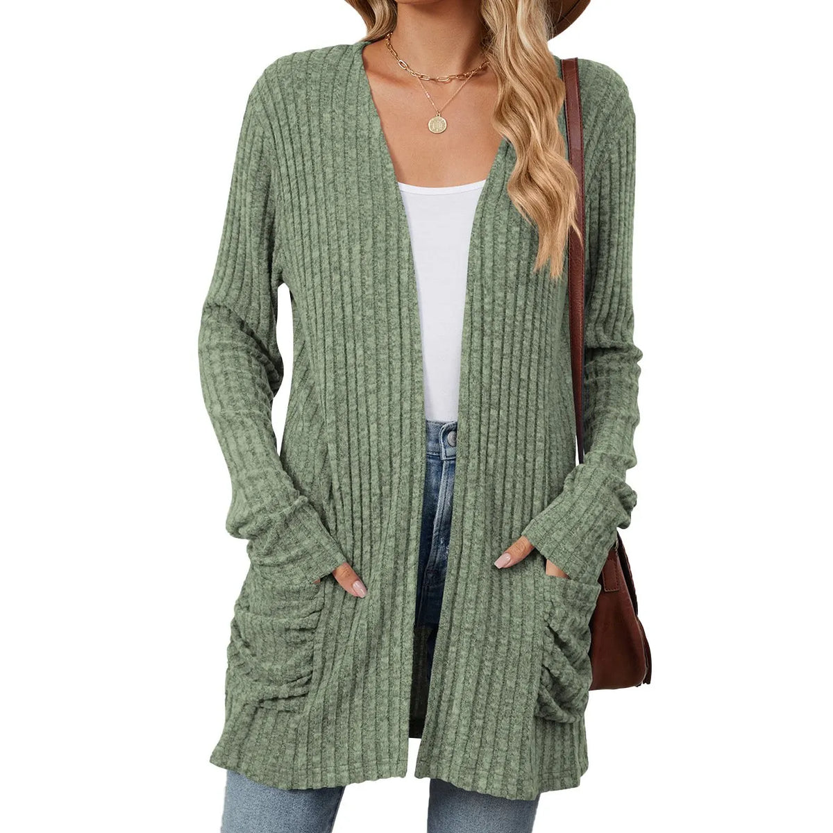 Cozy Autumn Ribbed Cardigan (Buy 2 Free Shipping)