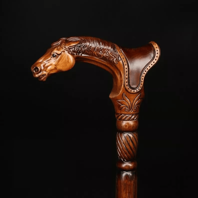 Designer Art Wooden Cane Walking