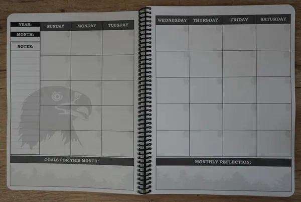 🔥🖤📚Themed Yearly Planner(✨Hardcover Book)