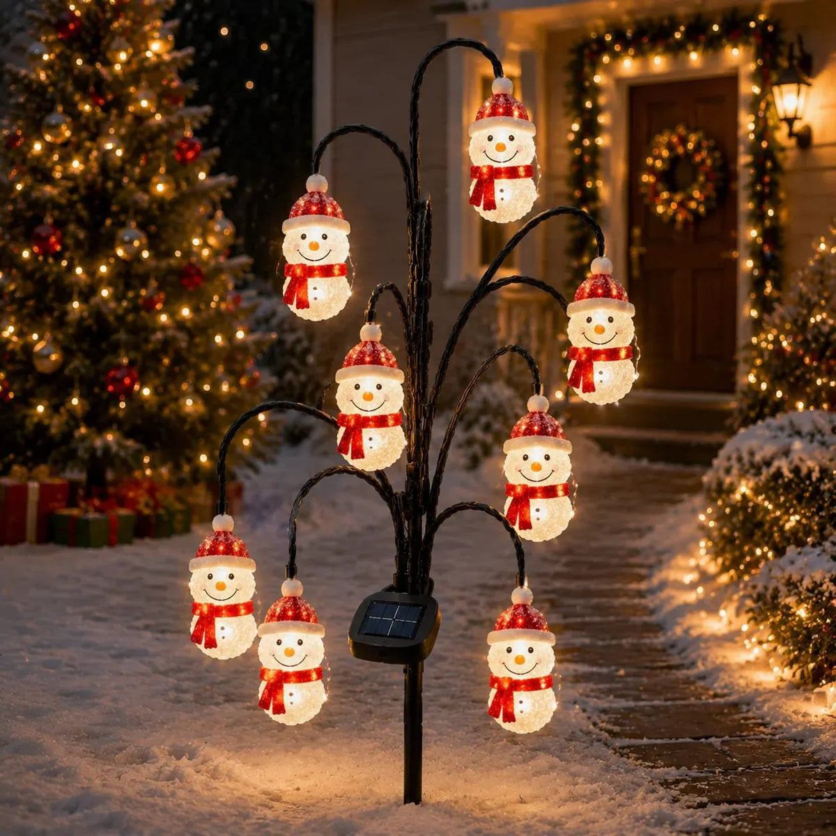 🎉⏳ Last Day 49% OFF – 🎄Solar Christmas Character Pathway Stake Light Collection | 5 Festive Designs with Warm White LEDs, Automatic Dusk-to-Dawn Lighting & Easy Ground-Stake Setup ✨