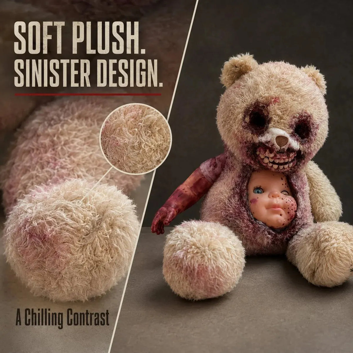 🔥HOT SALE🔥💥🏆Creepy Reveal Horror Teddy Bear 🧸