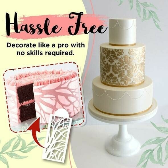 (Early Mother's Day Sale- SAVE 🔥48% OFF🔥) Cake Decoration Stencil