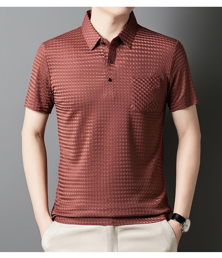Structured Short-Sleeve Shirt for Men