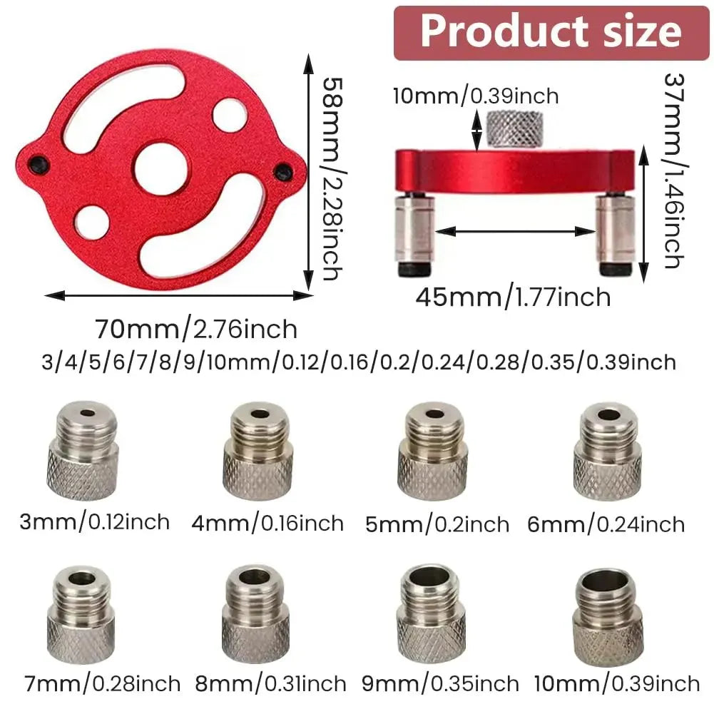 🔥HOT SALE🔥Self-Centering Doweling Jig – Precision Drill Guide for Flawless Woodworking Joints