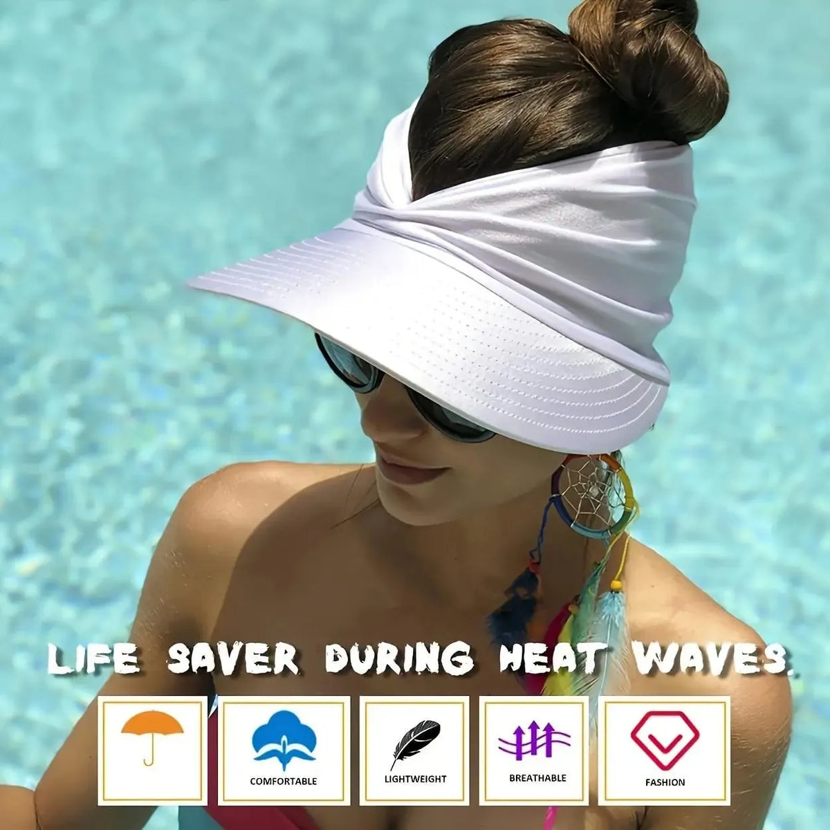 🎉Women's UPF 50+ UV Protection Sun Visor Hat