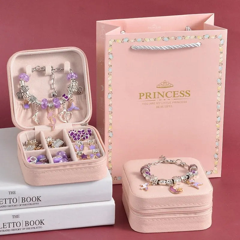 (🔥BEST GIFT TO MY GRANDDAUGHTER🔥)  Gift Boxed Charm Bracelet Jewerly Making Kit - 49% OFF ONLY TODAY