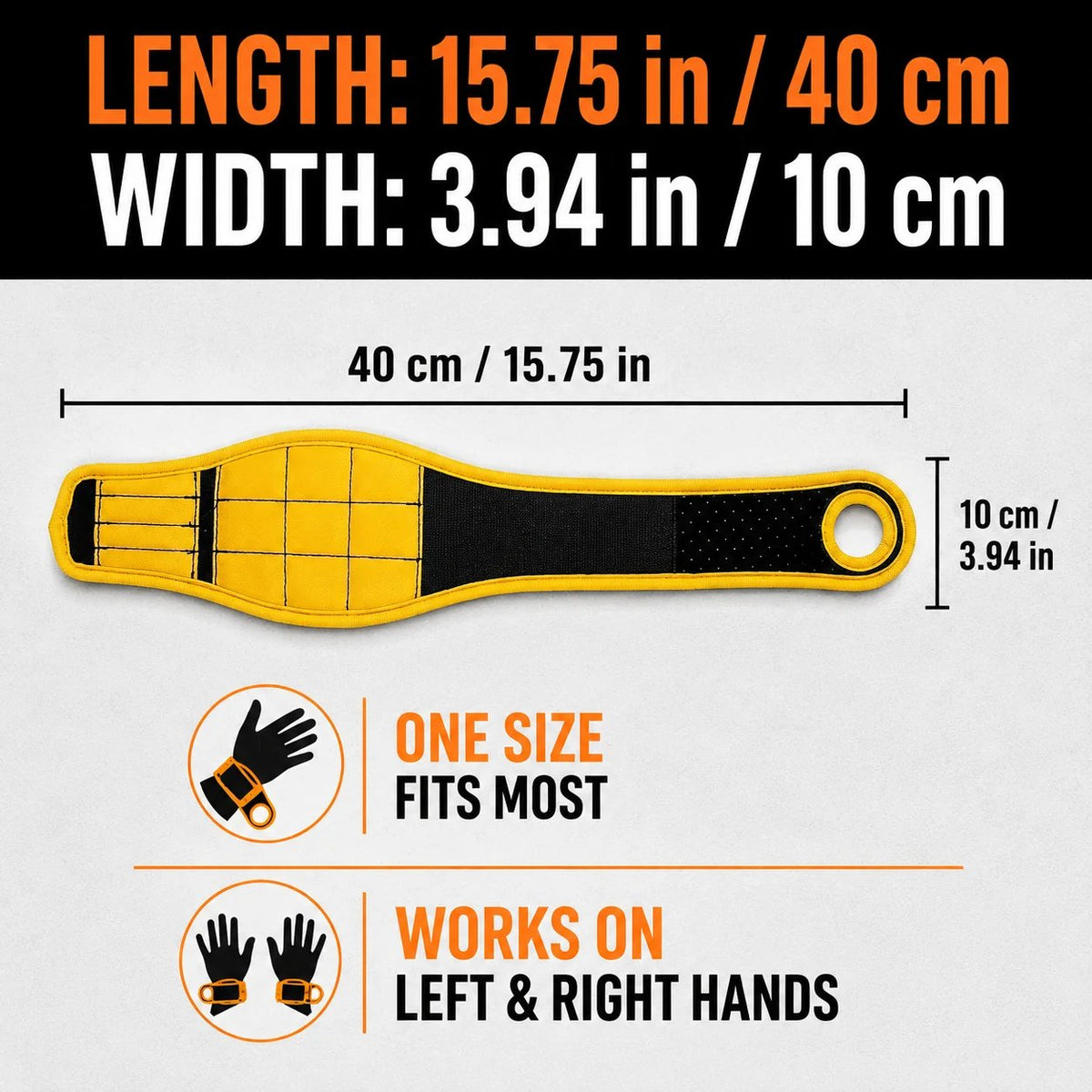 🎉Adjustable Men's Magnetic Wristband Tool Belt