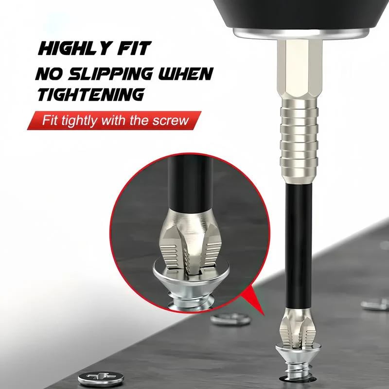 K5 Impact-Resistant Anti-Slip Bits – High-Magnetic Screwdriver Bit Set