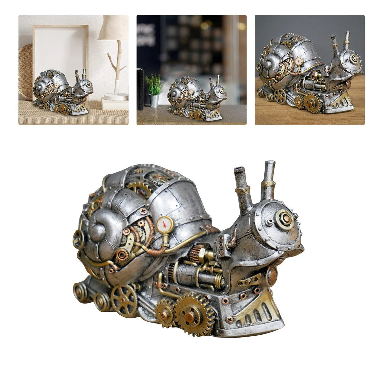 Steampunk Mechanical Animal Sculpture Collectible Resin Ornaments