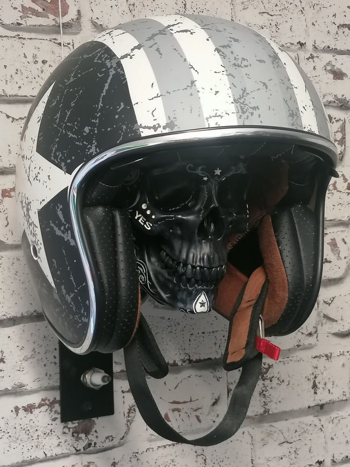Motorcycle Helmet and Jacket Skull Holder