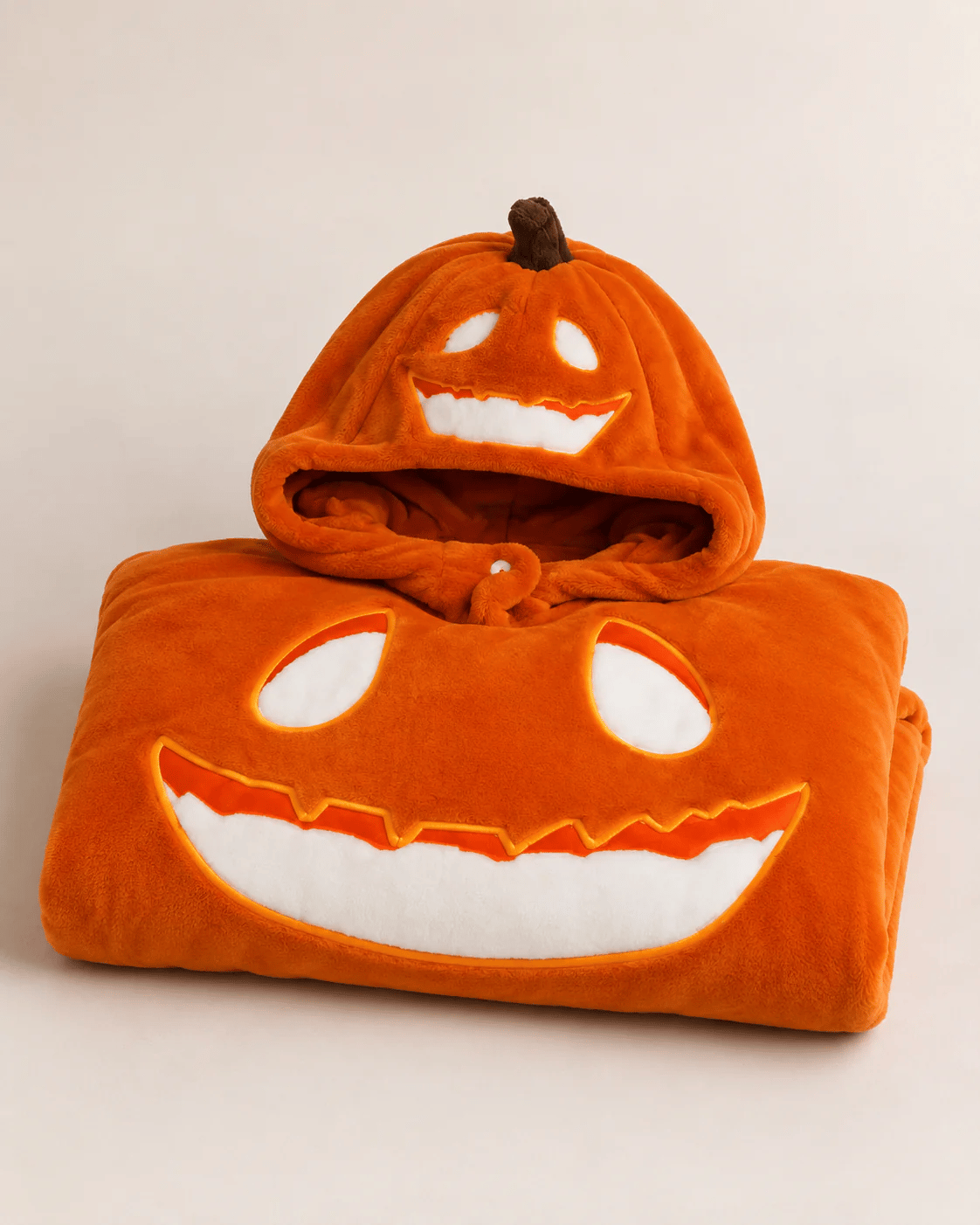 Halloween Pumpkin Onesie | Plush Flannel Jack-o'-Lantern Costume Loungewear 🎃