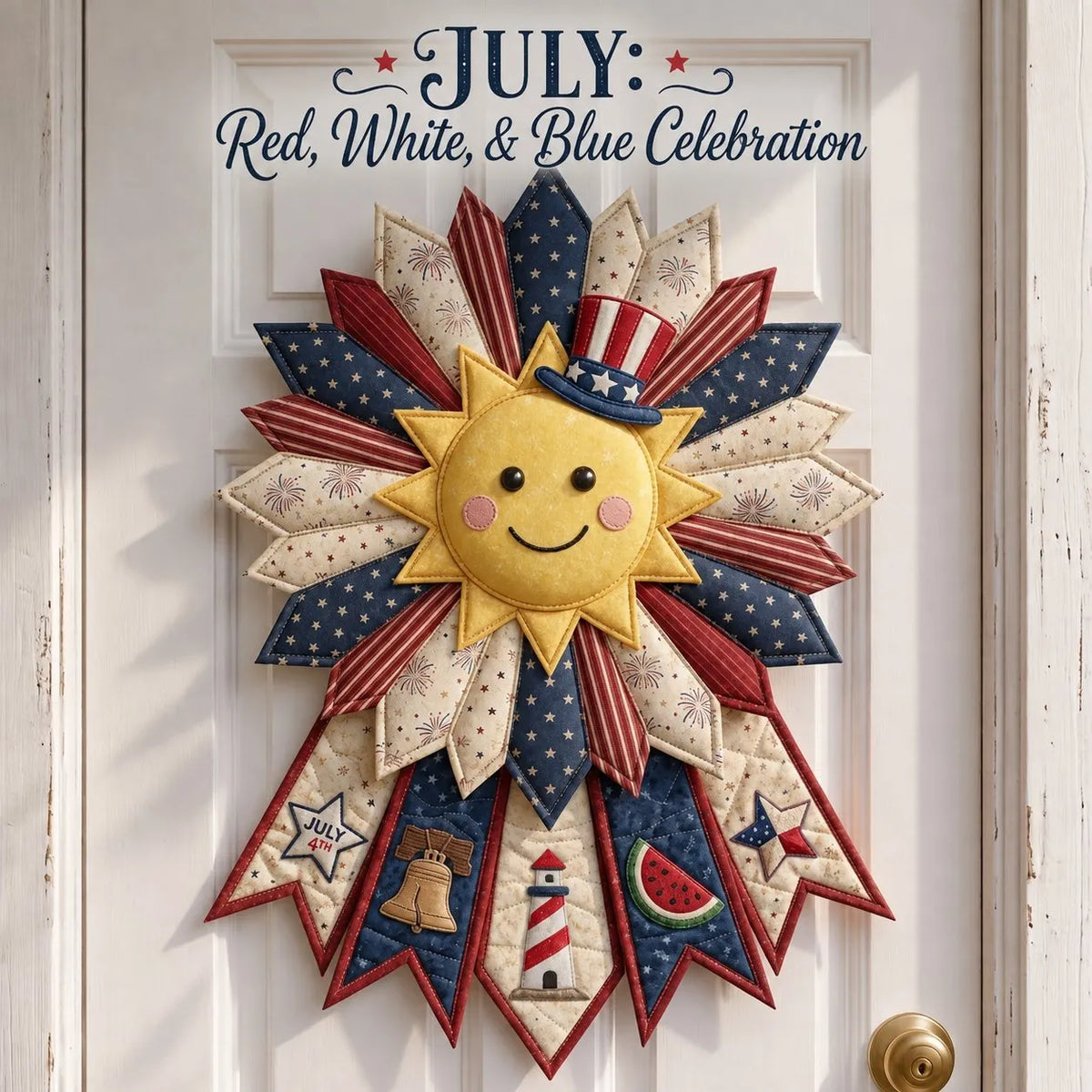 🎉 Beginner-Friendly 12-Month Themed 3D Quilted Door Hanger Sewing Kit Collection | Complete Kit with Coordinated Fabrics, Sewing Materials & Step-by-Step Guide Included 💕