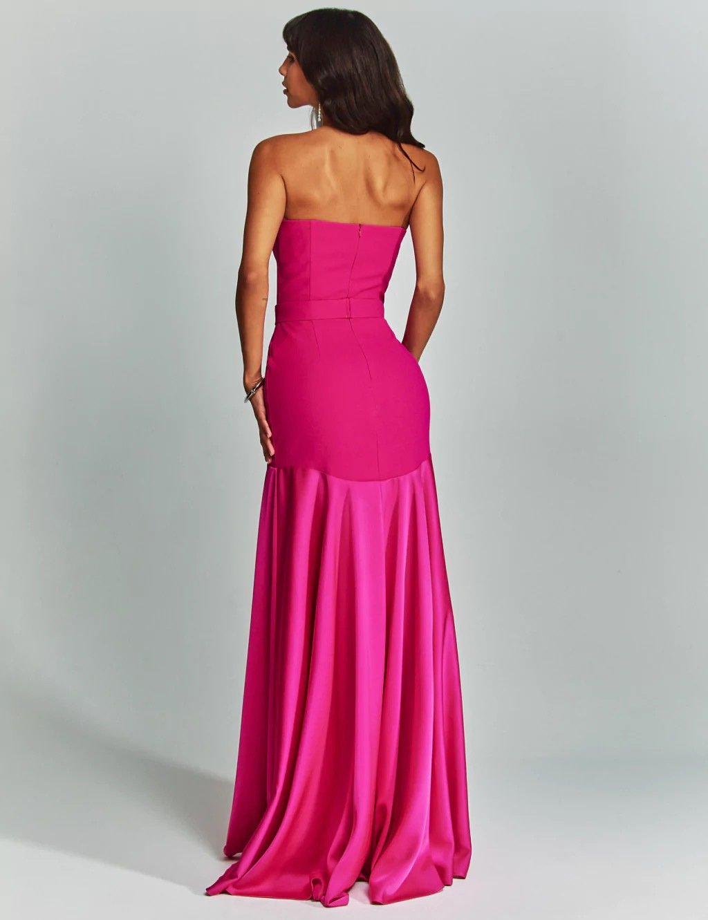 WOMEN'S TUBE TOP V-NECK WAISTED DRESS