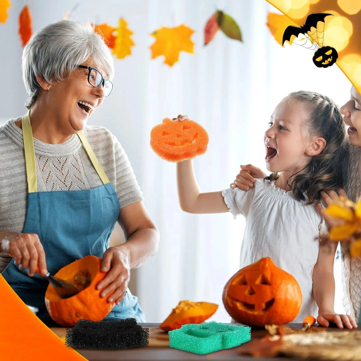 🎉6 Pcs Halloween Cleaning Sponges