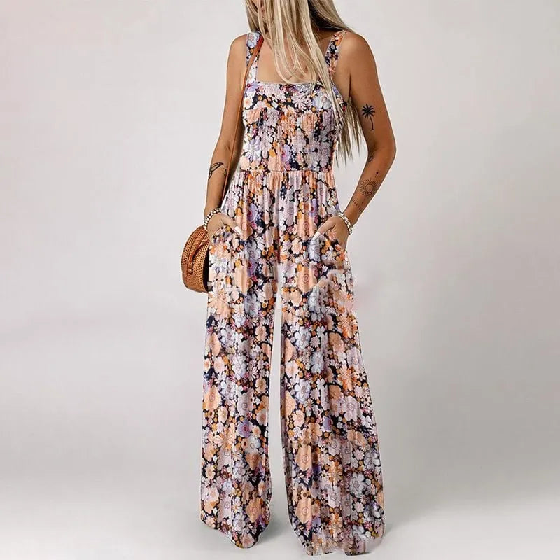 Bohemian Print Sleeveless Jumpsuit (Buy 2 Free Shipping)
