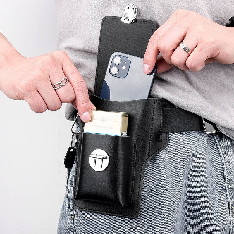 Lederen hoesje voor mobiele telefoon