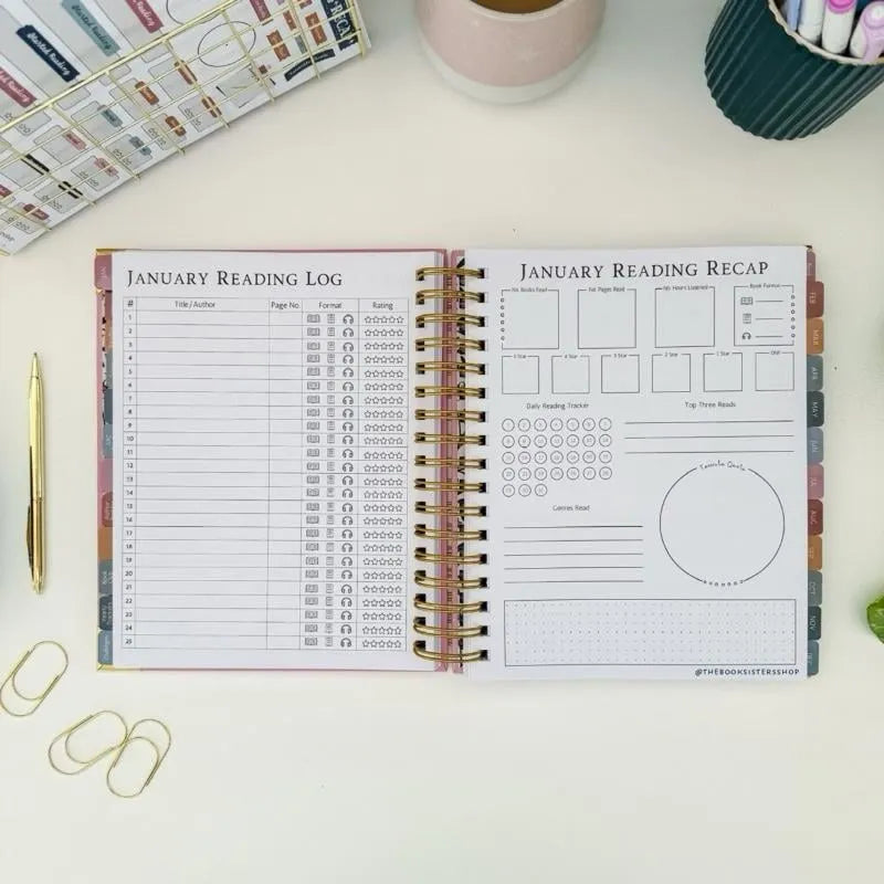 📚Reading Planner for Book Lovers(✨Hardcover)