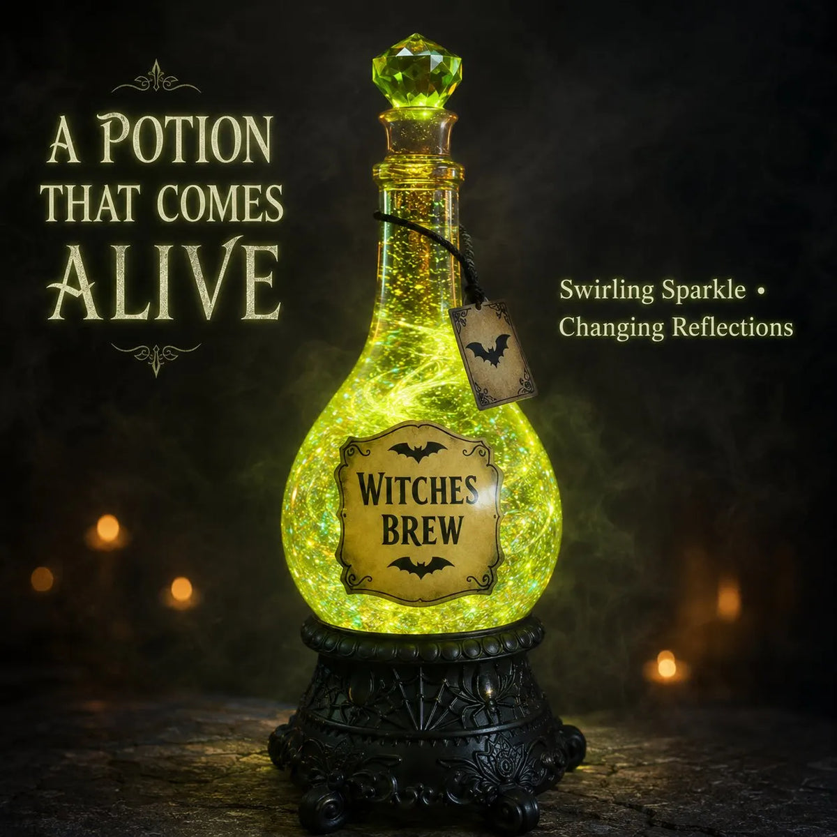 🔥Last Day 49% OFF -🧙✨Lighted Enchanted Tonic Poison Bottle Glitter Globe(📦Buy 2 Free Shipping)
