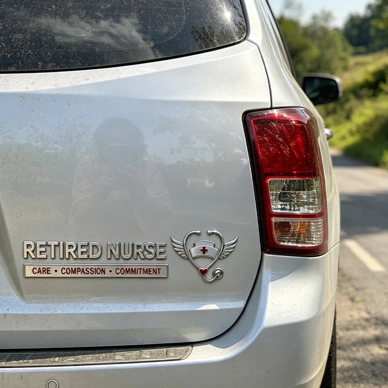 🎉Retired Nurse Metal Car Emblem❤️