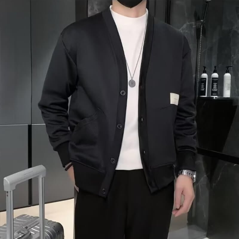 Men's loose V-neck cardigan jacket (Buy 2 free shipping)